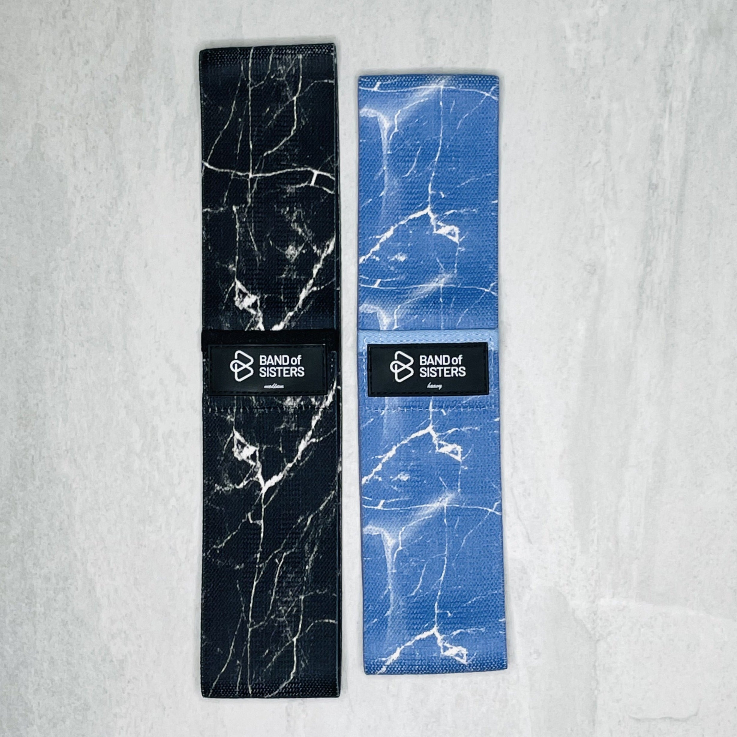 Blue black Marble Fabric Booty Band