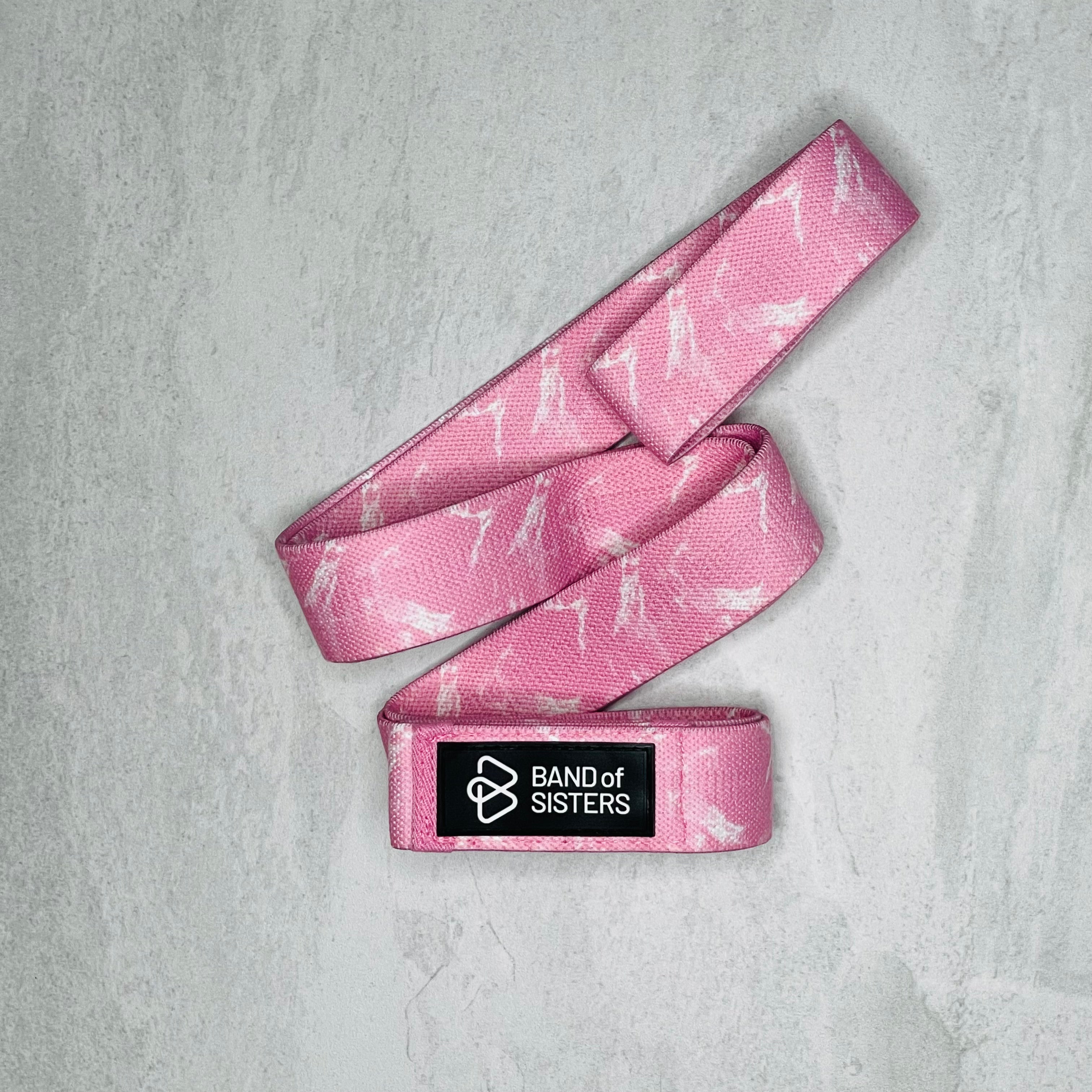 Pink Marble Fabric Long Band